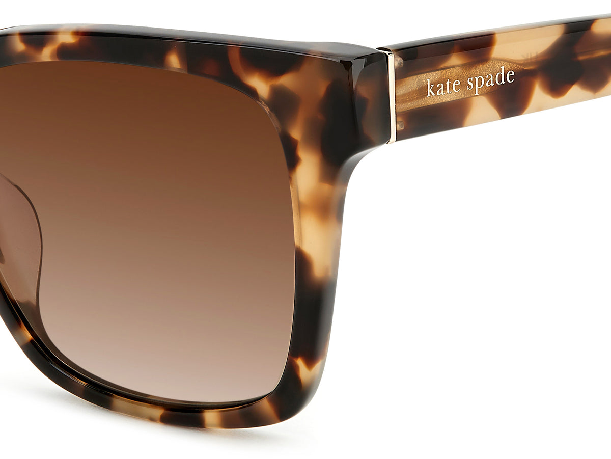 Kate Spade Harlow/G/S 206243 Light Havana/ Brown Shaded Polarized