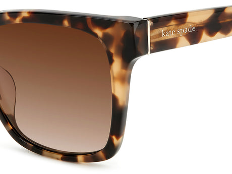 Kate Spade Harlow/G/S 206243 Light Havana/ Brown Shaded Polarized