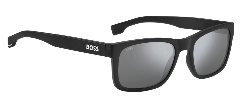 BOSS 1569/S Matte Black/ Silver Mirror