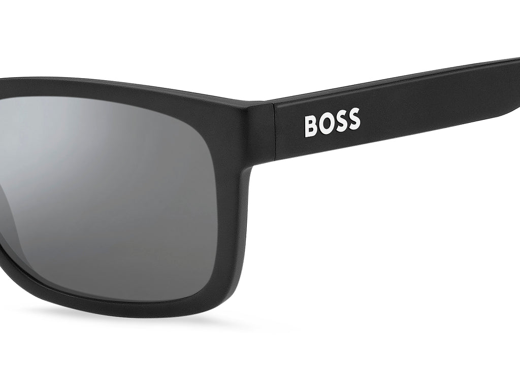 BOSS 1569/S Matte Black/ Silver Mirror