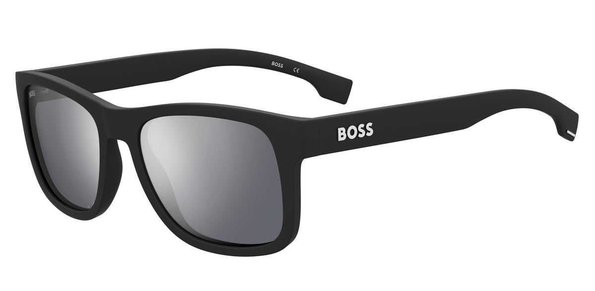 BOSS 1568/S Matte Black/ Silver Mirror
