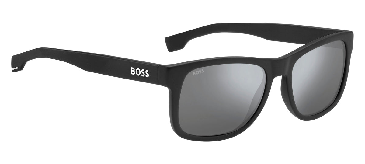 BOSS 1568/S Matte Black/ Silver Mirror