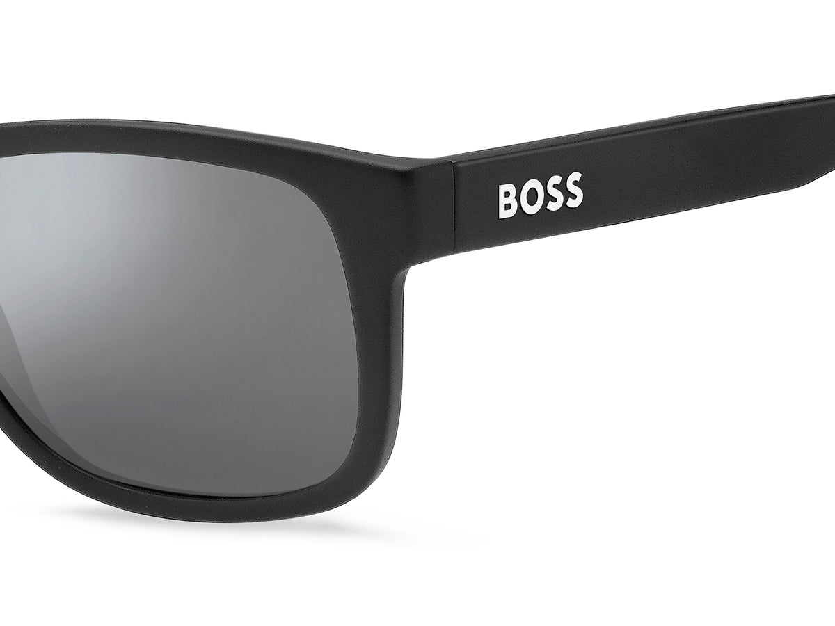 BOSS 1568/S Matte Black/ Silver Mirror