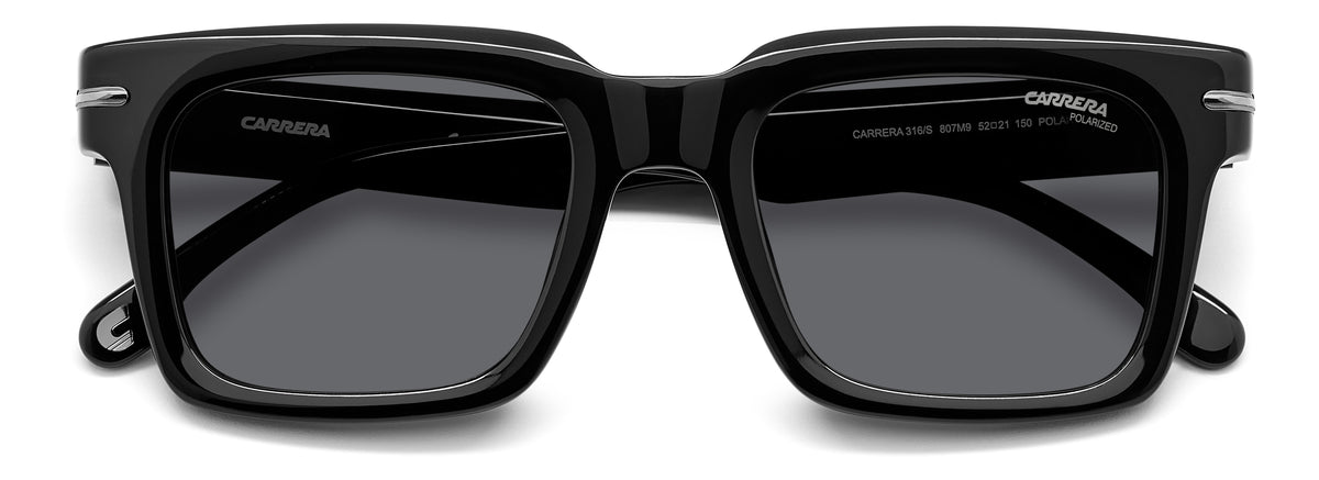 Carrera 316/S-52-807 BLACK M9 GREY POLARIZED