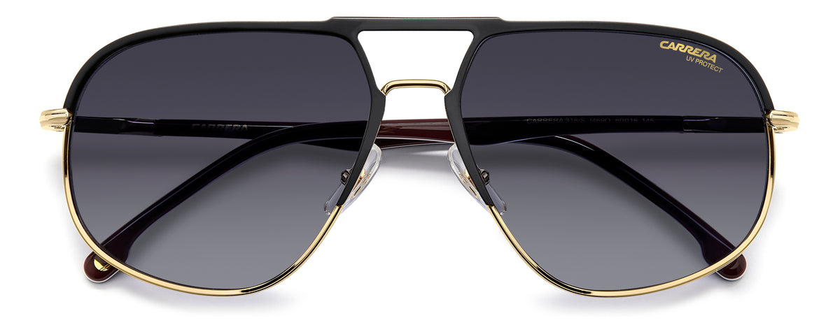 Carrera 318/S-60-I46 MT BK GD 9O DARK GREY SF