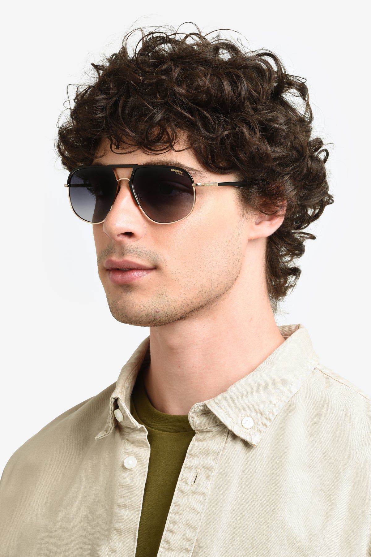 Carrera 318/S-60-I46 MT BK GD 9O DARK GREY SF