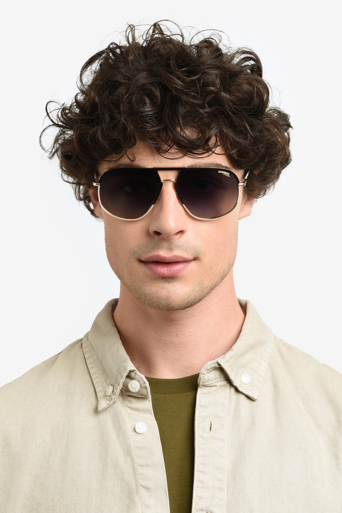 Carrera 318/S-60-I46 MT BK GD 9O DARK GREY SF