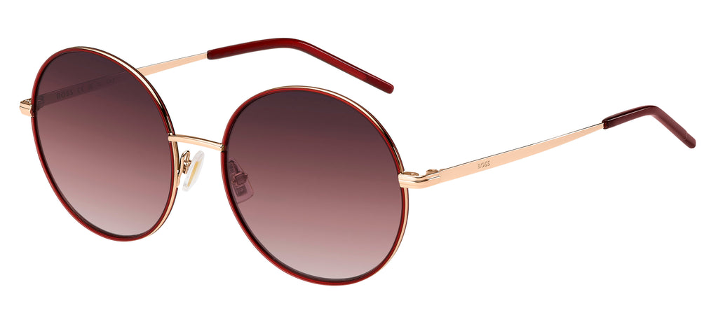 BOSS 1593/S Gold Red/ Burgundy Shaded Pink