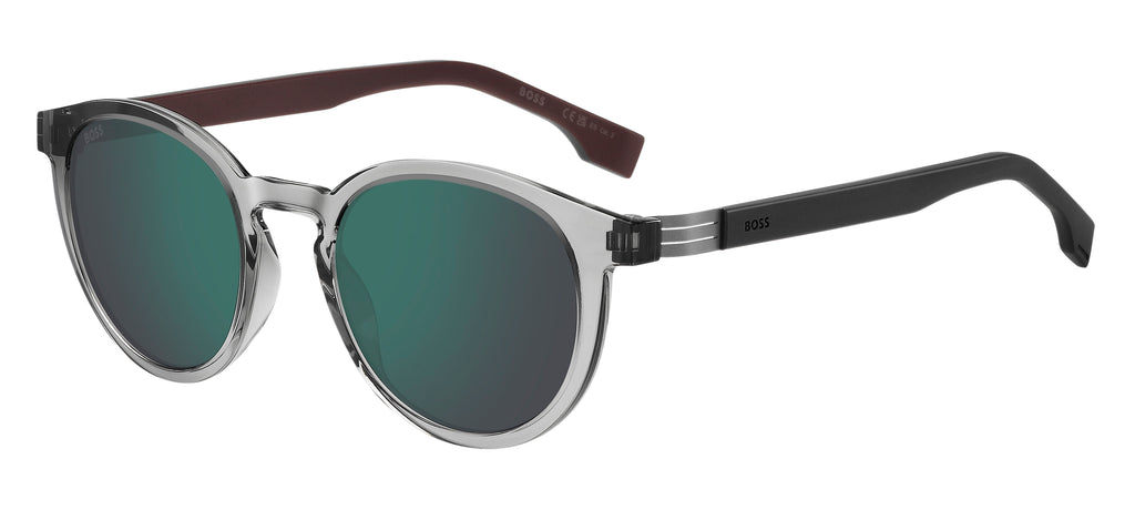 BOSS 1575/S Grey Burgundy/ Green Mirror