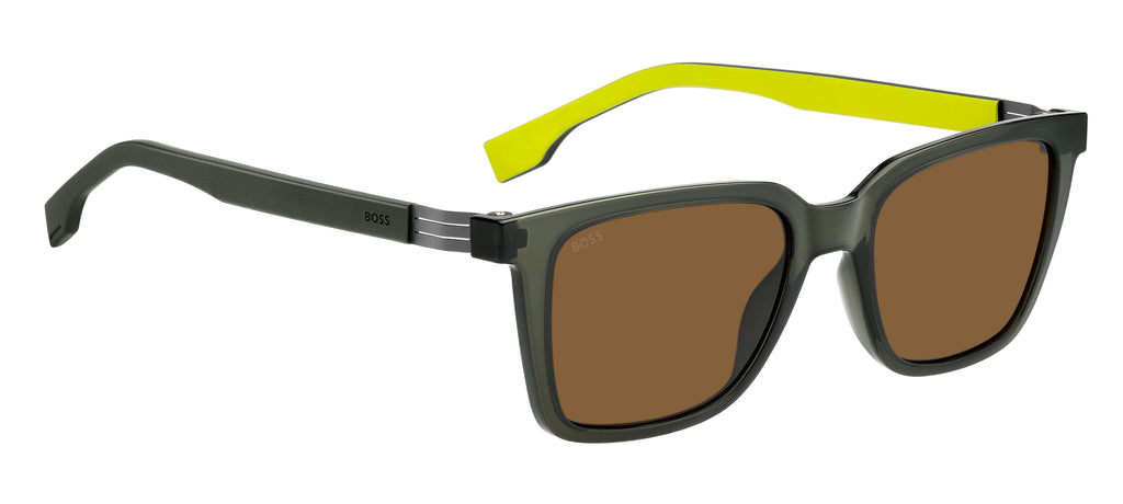 BOSS 1574/S Green Yellow/ Brown
