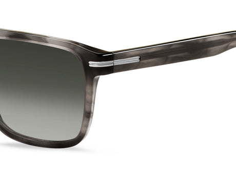 BOSS 1599/S Grey Horn/ Green Shaded
