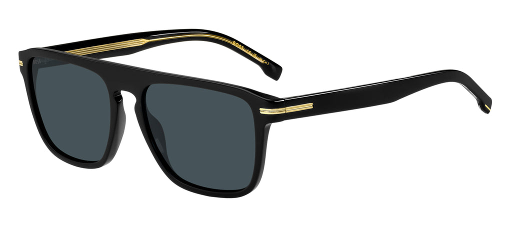 BOSS 1599/S 807 KU 56 Black 
Blue Avio Lenses