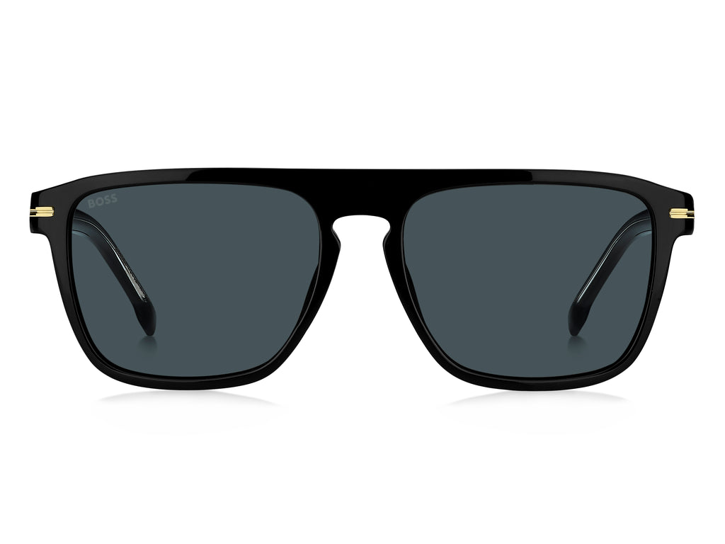 BOSS 1599/S 807 KU 56 Black 
Blue Avio Lenses