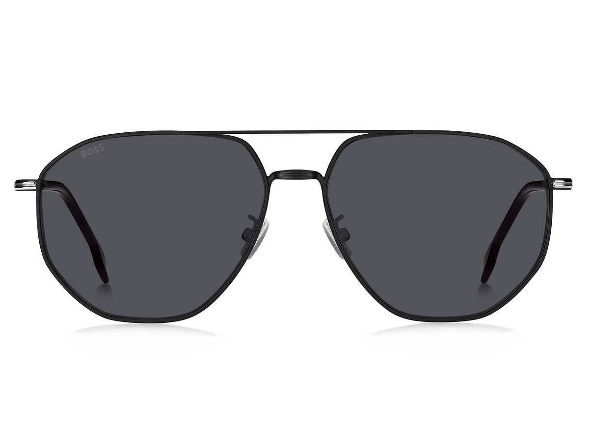 BOSS 1612/F/SK Matte Black Silver/ Grey