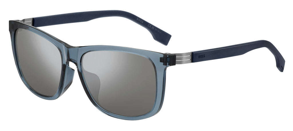 BOSS 1617/F/S Blue/ Silver Mirror