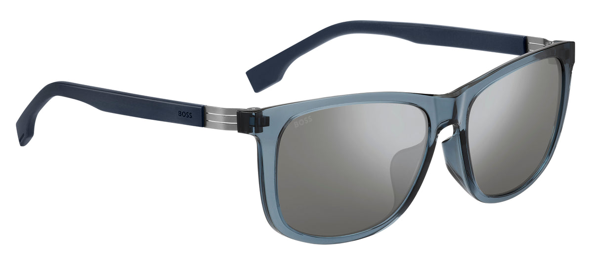 BOSS 1617/F/S Blue/ Silver Mirror
