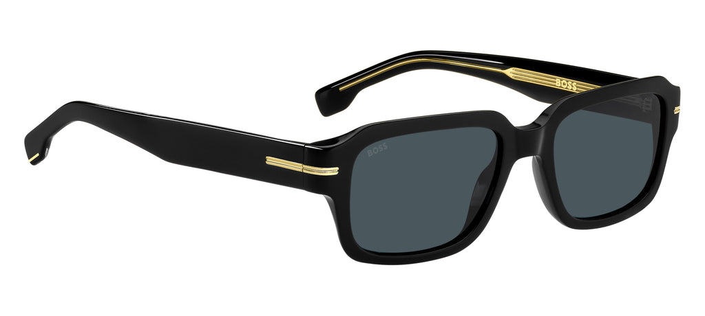 BOSS 1596/S Black/ Blue Avio Antireflex