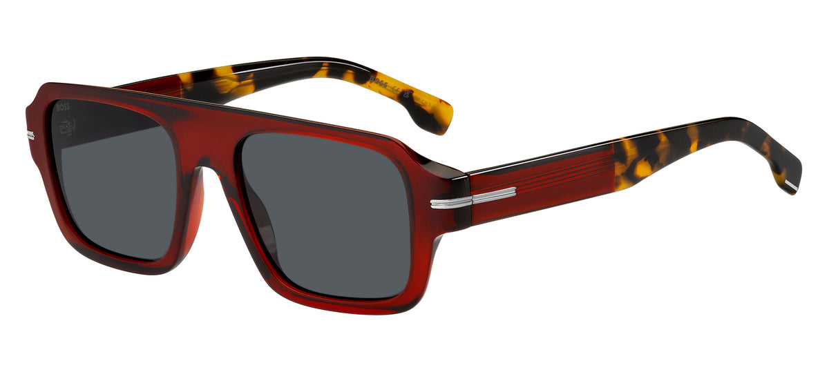 BOSS 1595/S Burgundy Havana/ Grey Antireflex