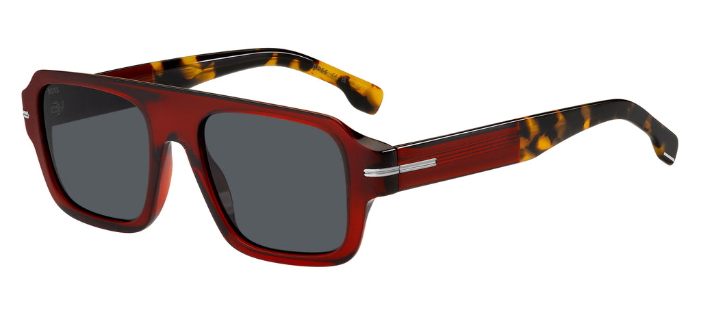 BOSS 1595/S Burgundy Havana/ Grey Antireflex