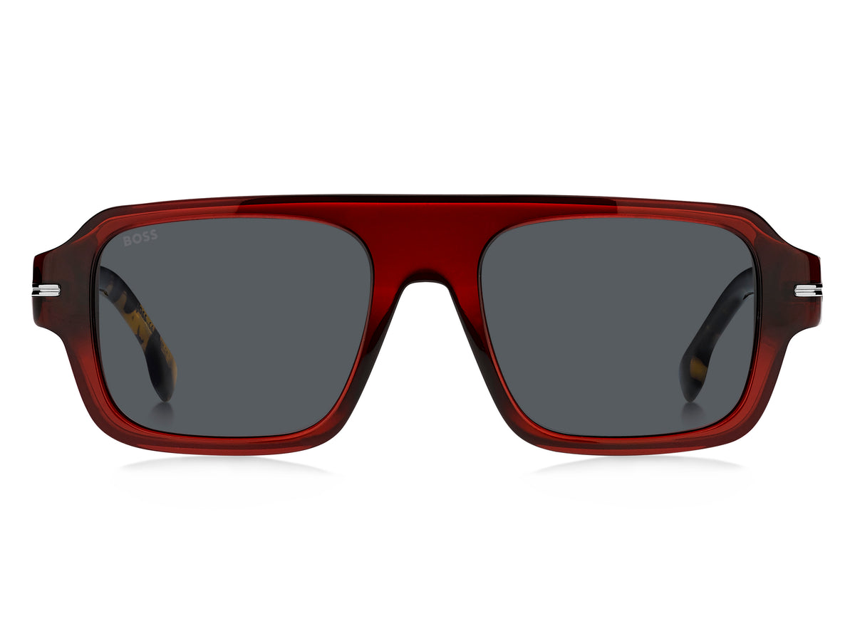 BOSS 1595/S Burgundy Havana/ Grey Antireflex