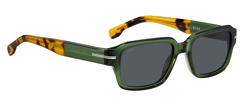 BOSS 1596/S Green Havana/ Grey Antireflex
