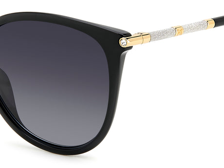 Carolina Herrera HER 0189/G/S Black Gold/ Dark Grey Shaded Lens