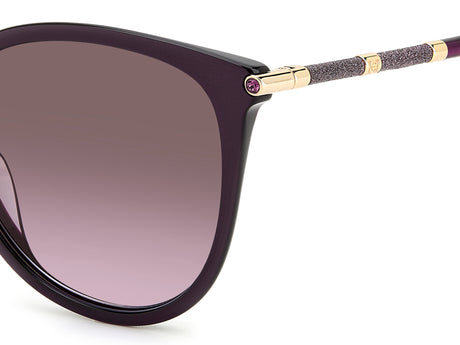 Carolina Herrera HER 0189/G/S Plum Gold/ Brown Violet Doubleshade Lens