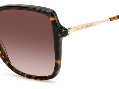 Carolina Herrera HER 0179/S Havana Gold/ Brown Shaded Lens