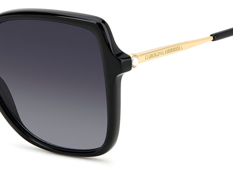 Carolina Herrera HER 0179/S Black Gold/ Dark Grey Shaded Lens