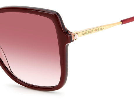 Carolina Herrera HER 0179/S Burgundy Gold/ Pink Doubleshade Lens