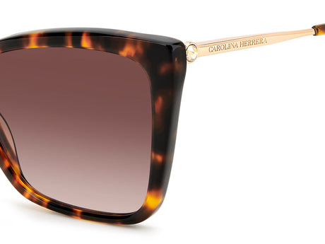 Carolina Herrera HER 0180/S Havana Gold/ Brown Shaded Lens