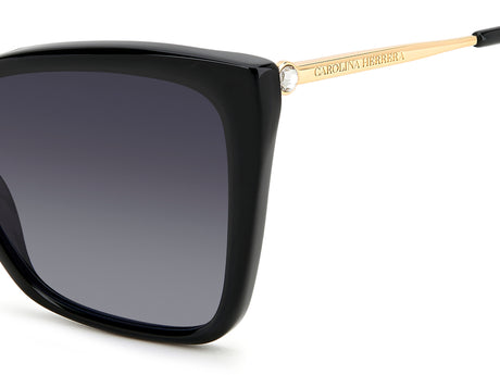 Carolina Herrera HER 0180/S Black Gold/ Dark Grey Shaded Lens