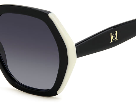 Carolina Herrera HER 0181/S Black White/ Dark Grey Shaded Lens