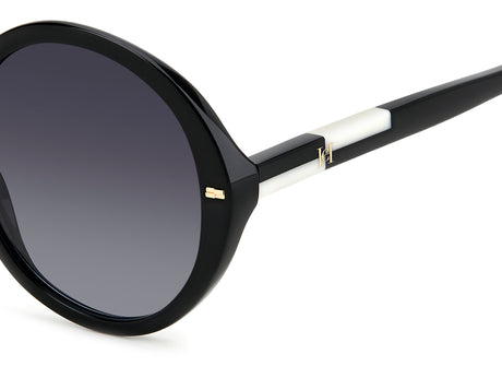 Carolina Herrera HER 0177/S Black White/ Dark Grey Shaded Lens