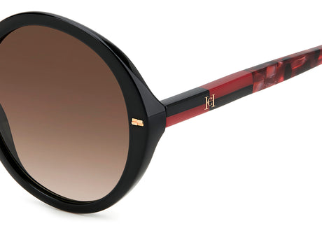 Carolina Herrera HER 0177/S Black Red/ Brown Shaded Lens
