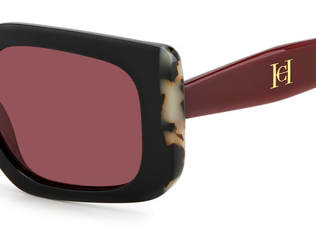 Carolina Herrera HER 0182/S Black Burgundy/ Pink Lens