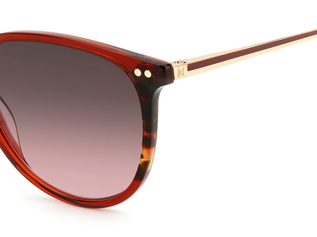 Carolina Herrera HER 0184/S Burgundy Havana/ Brown Pink Shaded Lens