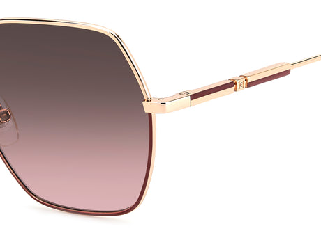 Carolina Herrera HER 0183/S Gold Burgundy/ Brown Pink Shaded Lens