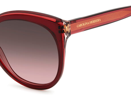 Carolina Herrera HER 0175/S Burgundy Red/ Brown Pink Shaded Lens