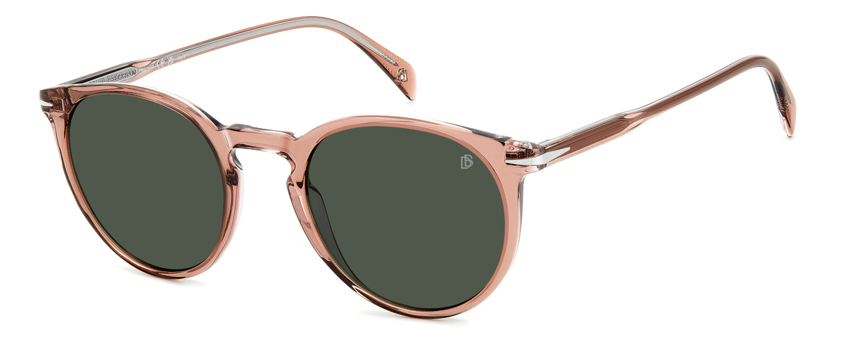 David Beckham DB 1139/S Pink Crystal/ Green Lens