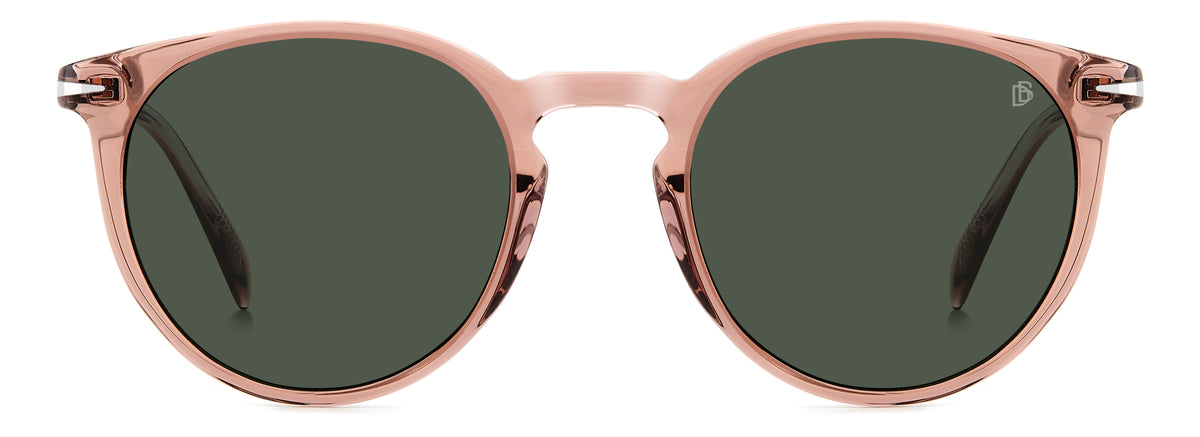 David Beckham DB 1139/S Pink Crystal/ Green Lens
