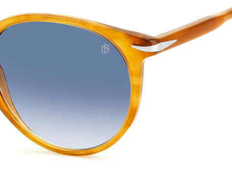 David Beckham DB 1139/S Striped Yellow/ Blue Lens