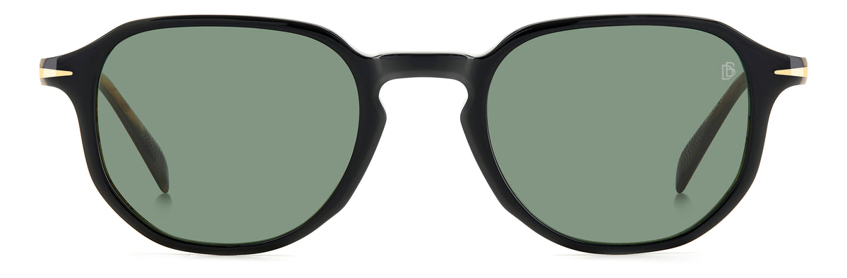 David Beckham DB 1140/S Black Striped Brown/ Green Lens