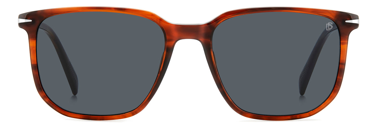 David Beckham DB 1141/S Brown Horn/ Grey Lens