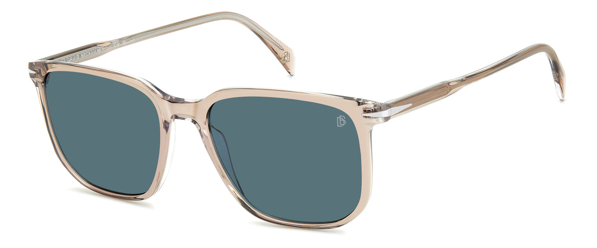 David Beckham DB 1141/S Beige Crystal/ Blue Lens