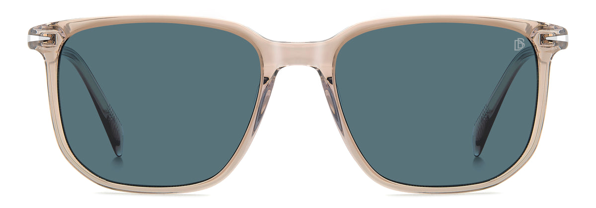 David Beckham DB 1141/S Beige Crystal/ Blue Lens
