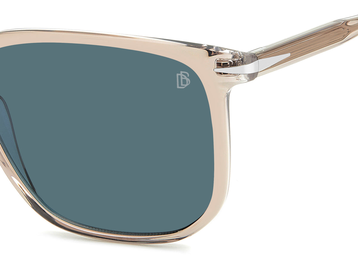 David Beckham DB 1141/S Beige Crystal/ Blue Lens