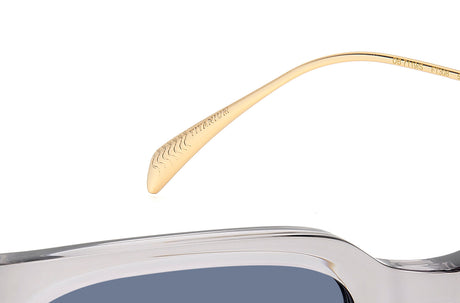 David Beckham DB 7119/S Grey Gold/ Blue Lens