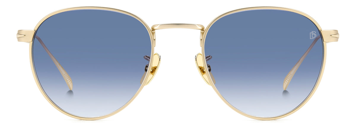 David Beckham DB 1142/S Matte Gold/ Blue Lens
