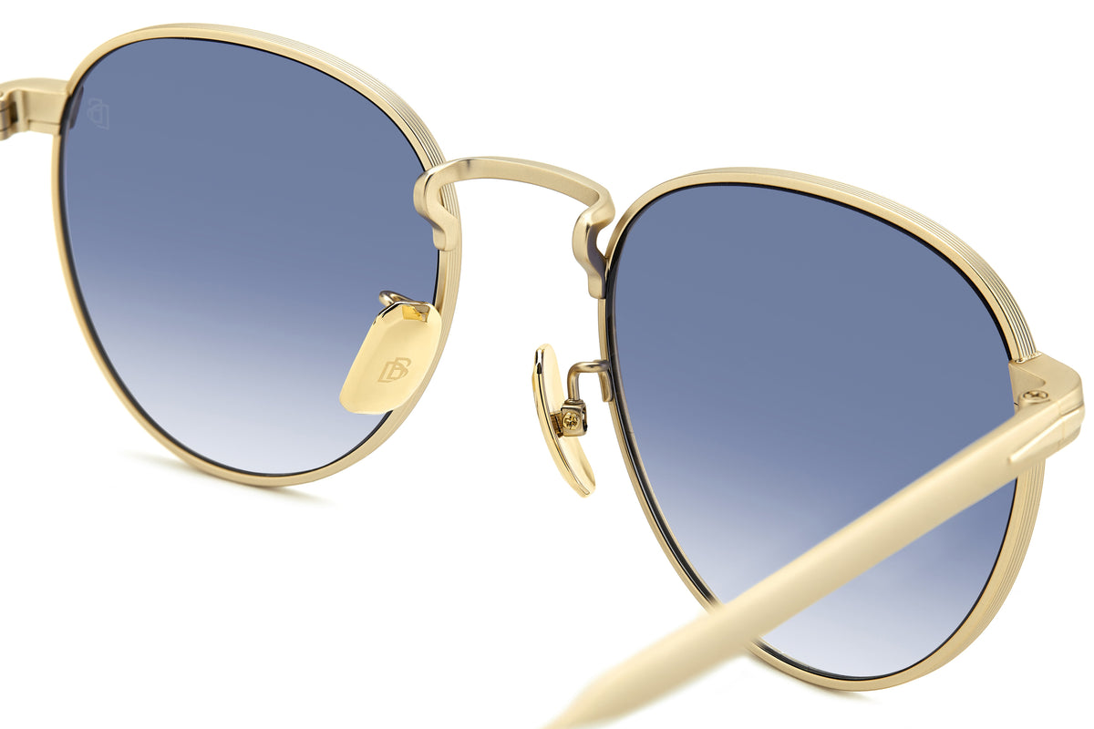 David Beckham DB 1142/S Matte Gold/ Blue Lens